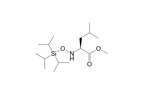 N-Triisobutylsilyloxyamino-.alpha.,L-4-methylpentanoic methyl ester