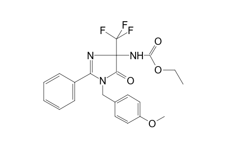 Carbamic acid, [4,5-dihydro-1-[(4-methoxyphenyl)methyl]-5-oxo-2-phenyl-4-(trifluoromethyl)-1H-imidazol-4-yl]-, ethyl ester