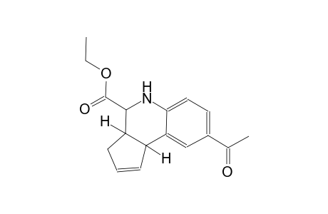 3H-cyclopenta[c]quinoline-4-carboxylic acid, 8-acetyl-3a,4,5,9b-tetrahydro-, ethyl ester, (3aS,4R,9bR)-