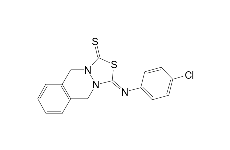 3-(4'-Chlorophenyl)imino-1-thioxo-5,10-dihydro[1,3,4]thiadiazolo[3,4-b]phthalazine