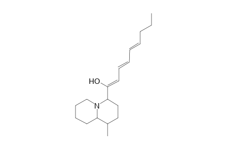 1-Methyl-4-[(hydroxy)nonatrienyl]-quinolizidine