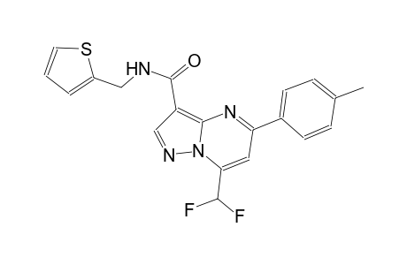 7-(difluoromethyl)-5-(4-methylphenyl)-N-(2-thienylmethyl)pyrazolo[1,5-a]pyrimidine-3-carboxamide