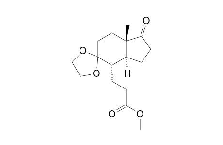 3-[(3'aS,4'S,7'aS)-1'-keto-7'a-methyl-spiro[1,3-dioxolane-2,5'-2,3,3a,4,6,7-hexahydroindene]-4'-yl]propionic acid methyl ester