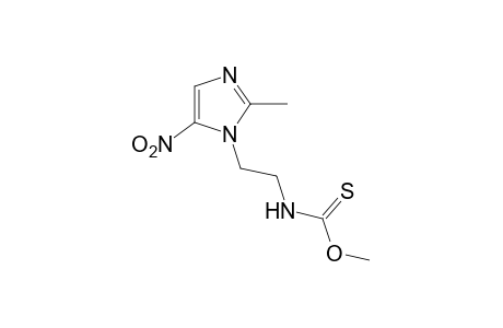 [2-(2-methyl-5-nitroimidazol-1-yl)ethyl]thiocarbamic acid, O-methyl ester