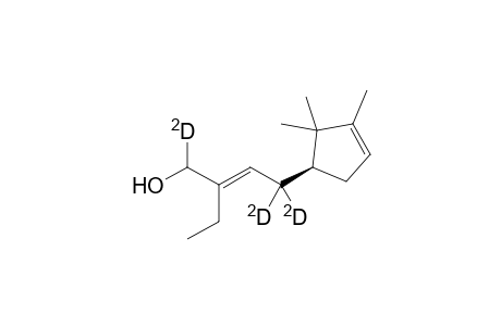 2-Ethyl-4-[2',2',3'-Trimethylcyclopent-3'-en-1'-yl]-(1,4,4-trideuterio)but-2-en-1-ol