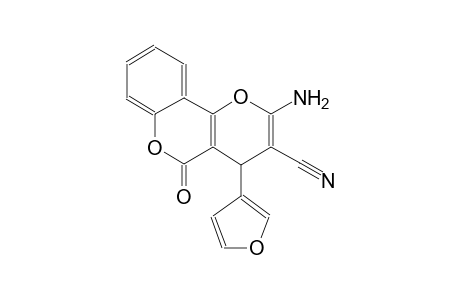 4H,5H-pyrano[3,2-c][1]benzopyran-3-carbonitrile, 2-amino-4-(3-furanyl)-5-oxo-