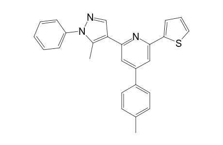 2-(5-Methyl-1-phenyl-1H-pyrazol-4-yl)-6-(thiophen-2-yl)-4-(p-tolyl)pyridine