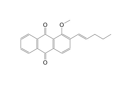 1-methoxy-2-[(1E)-1-pentenyl]anthra-9,10-quinone
