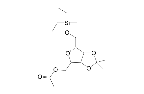 2,5-Anhydro-1-O-diethylmethylsilyl-3,4-O-(1-methylethylidene)-.alpha.,D-allitol acetate