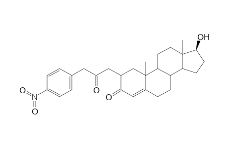 2-[3-(4-nitro-phenyl)-2-oxo-propyl]-17.beta.-hydroxyandrost-4-en-3-one