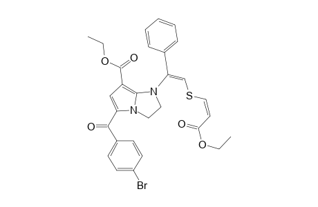 Ethyl (2Z,5Z)-6-[5-(4'-bromobenzoyl)-2,3-dihydro-7-(ethoxycarbonyl)-1H-pyrrolo[1,2-a]imidazol-1-yl]-6-phenyl-4-thiahexa-2,5-dienoate