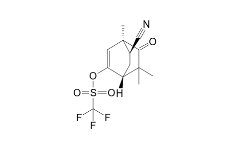 (1S*,4R*,7S*)-1,3,3-Trimethyl-5-trifluoromethanesulfonyloxy-7-cyanobicyclo[2.2.2]oct-5-en-2-one