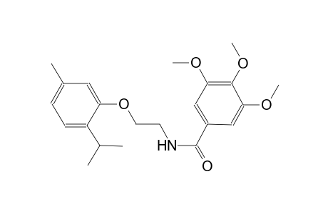 benzamide, 3,4,5-trimethoxy-N-[2-[5-methyl-2-(1-methylethyl)phenoxy]ethyl]-
