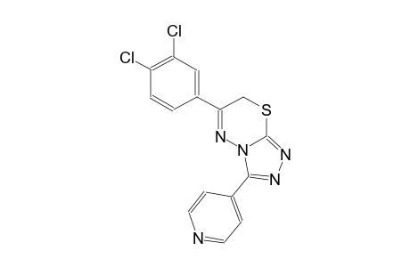 6-(3,4-dichlorophenyl)-3-(4-pyridinyl)-7H-[1,2,4]triazolo[3,4-b][1,3,4]thiadiazine