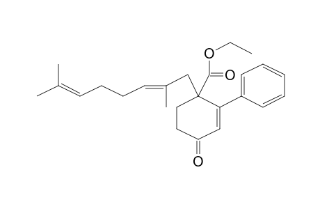 1-[(2E)-2,7-dimethylocta-2,6-dienyl]-4-keto-2-phenyl-cyclohex-2-ene-1-carboxylic acid ethyl ester