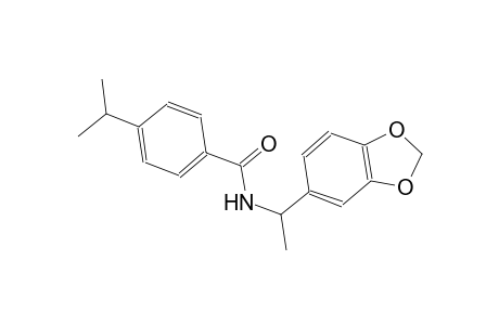 N-[1-(1,3-benzodioxol-5-yl)ethyl]-4-isopropylbenzamide