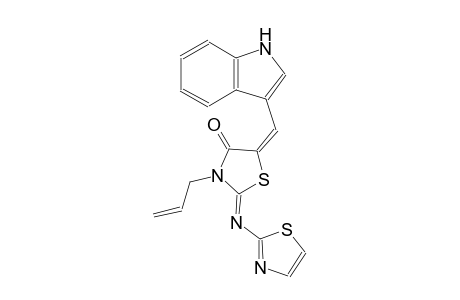 4-thiazolidinone, 5-(1H-indol-3-ylmethylene)-3-(2-propenyl)-2-(2-thiazolylimino)-, (2Z,5E)-
