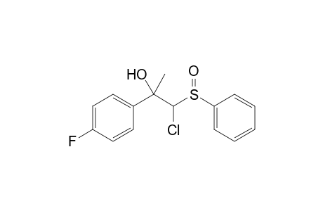 1-[Chloro(phenylsulfinyl)methyl]-1-(4-fluorophenyl)ethanol