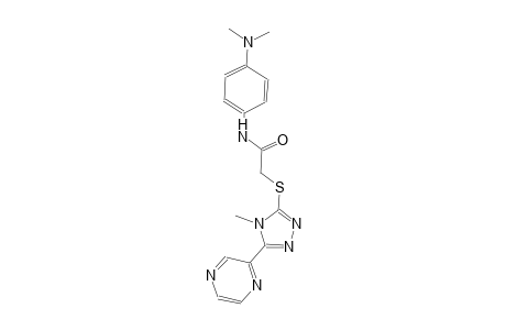 N-[4-(dimethylamino)phenyl]-2-{[4-methyl-5-(2-pyrazinyl)-4H-1,2,4-triazol-3-yl]sulfanyl}acetamide