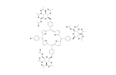 5-(4-AMINOPHENYL)-10,15,20-TRIS-[4-(2',3',4',6'-TETRA-O-ACETYL-BETA-D-GLUCOPYRANOSYLOXY)-PHENYL]-PORPHYRIN