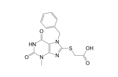 [(7-Benzyl-3-methyl-2,6-dioxo-2,3,6,7-tetrahydro-1H-purin-8-yl)sulfanyl]acetic acid