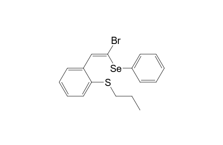 (E)-{2-[2-Bromo-2-(phenylselanyl)vinyl]phenyl}(propyl)sulfane