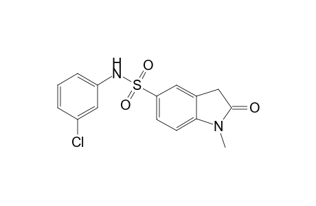 1H-Indole-5-sulfonamide, N-(3-chlorophenyl)-2,3-dihydro-1-methyl-2-oxo-