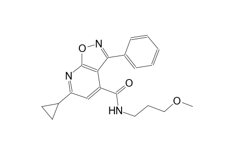 isoxazolo[5,4-b]pyridine-4-carboxamide, 6-cyclopropyl-N-(3-methoxypropyl)-3-phenyl-