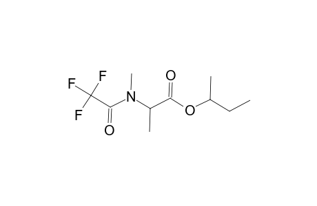 L-Alanine, N-methyl-N-(trifluoroacetyl)-, 1-methylpropyl ester, (S)-