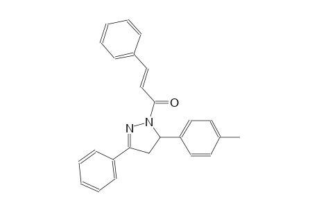 5-(4-methylphenyl)-3-phenyl-1-[(2E)-3-phenyl-2-propenoyl]-4,5-dihydro-1H-pyrazole