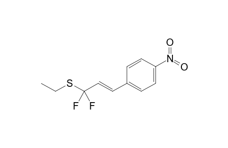 (E)-3-Ethylthio-3,3-difluoro-1-(4-nitrophenyl)propene
