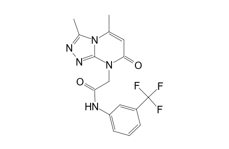 [1,2,4]Triazolo[4,3-a]pyrimidine-8-acetamide, 7,8-dihydro-3,5-dimethyl-7-oxo-N-[3-(trifluoromethyl)phenyl]-