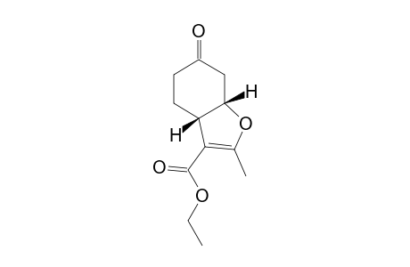 (3aS,7aS)-Ethyl 2-methyl-6-oxo-3a,4,5,6,7,7a-hexahydrobenzofuran-3-carboxylate