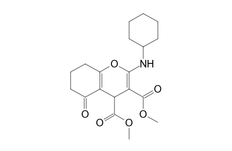 Dimethyl 2-(cyclohexylamino)-5-oxo-5,6,7,8-tetrahydro-4H-chromene-3,4-dicarboxylate