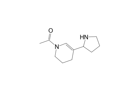 Pyridine, 1-acetyl-1,2,3,4-tetrahydro-5-(2-pyrrolidinyl)-