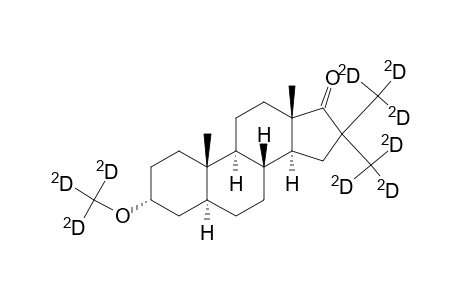 16,16-Di(trideutero)methyl-3.alpha.-trideuteromethoxy-5.alpha.-androstan-17-one