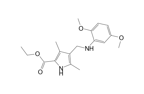 4-[(2,5-Dimethoxy-phenylamino)-methyl]-3,5-dimethyl-1H-pyrrole-2-carboxylic acid ethyl ester