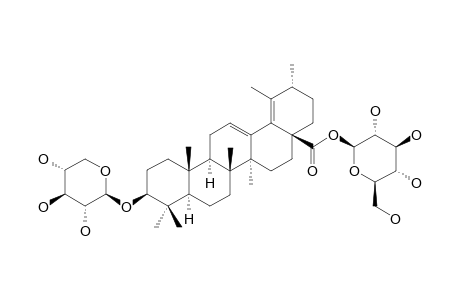 3-O-BETA-D-XYLOPYRANOSYL-3-BETA-HYDROXY-URS-12,18(19)-DIEN-28-OIC-ACID-28-BETA-D-GLUCOPYRANOSYLESTER