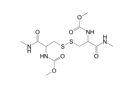N,N'-(Dimethoxycarbonyl)-3,3'-dithio-bis(2'-aminopropionyl) - bis(methlamide)