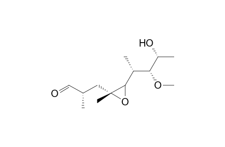3[(3(R)-Hydroxy-2(R)-methoxy-1(R)-methylbutyl)-2(R)-methyloxiranyl]-2(S)-methylpropionaldehyde