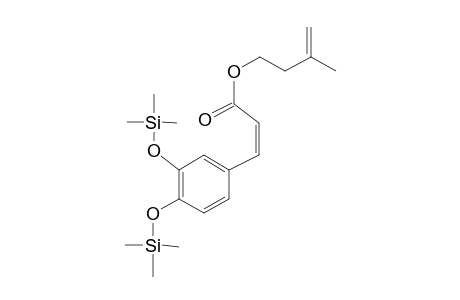 Caffeic acid <(Z)>, 3-methyl-3-butenyl ester, di-TMS