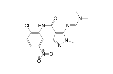 (E)-N-(2-Chloro-5-nitrophenyl)-5-[(dimethylamino)methyleneamino]-1-methyl-1H-pyrazolo-4-carboxamide