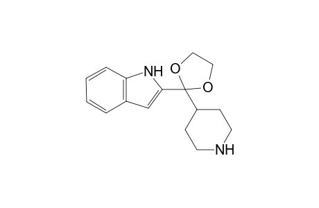 Indol-2-yl-piperidin-4-yl ketone ethylene acetal
