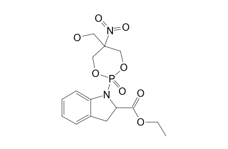 ETHYL-1-[5-(HYDROXYMETHYL)-5-NITRO-2-OXIDO-1,3,2-DIOXAPHOSPHINAN-2-YL]-2,3-DIHYDRO-1H-INDOLE-2-CARBOXYLATE