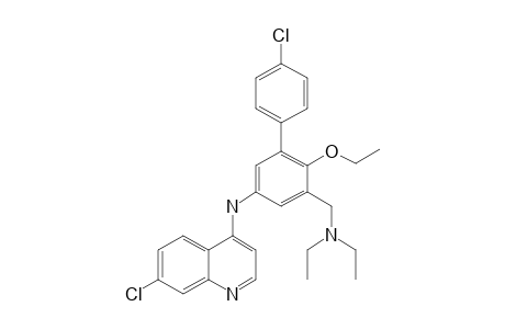 7-Chloro-N-[[4'-chloro-5-[[diethylamino]methyl]-6-ethoxy]-1,1'-biphenyl-3-]-quinoline-4-amine