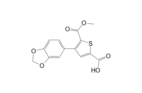 5-(Methoxycarbonyl)-4-(benzo[1,3]dioxol-5-yl)thiophene-2-carboxylic acid