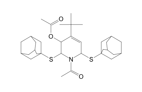 3-Pyridinol, 1-acetyl-4-(1,1-dimethylethyl)-1,2,3,6-tetrahydro-2,6-bis(tricyclo[3.3.1.1(3,7)]dec-1-ylthio)-, acetate (ester), (2.alpha.,3.beta.,6.alpha.)-