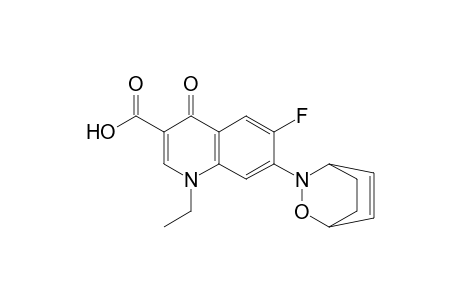 1-Ethyl-6-fluoranyl-7-(3-oxa-2-azabicyclo[2.2.2]oct-5-en-2-yl)-4-oxidanylidene-quinoline-3-carboxylic acid