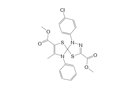 dimethyl 1-(4-chlorophenyl)-8-methyl-9-phenyl-4,6-dithia-1,2,9-triazaspiro[4.4]nona-2,7-diene-3,7-dicarboxylate