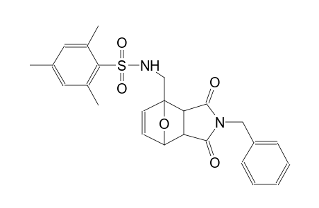 N-((2-benzyl-1,3-dioxo-2,3,3a,4,7,7a-hexahydro-1H-4,7-epoxyisoindol-4-yl)methyl)-2,4,6-trimethylbenzenesulfonamide